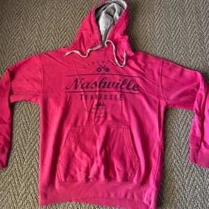 Pink Nashville Hoodie Size Medium